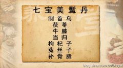 七宝美髯丹的配方图片