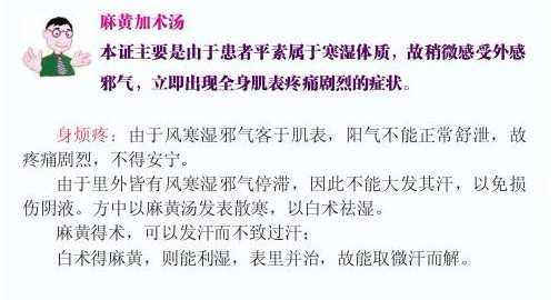 详解麻黄加术汤方及麻黄杏仁薏苡甘草汤方治湿病图片
