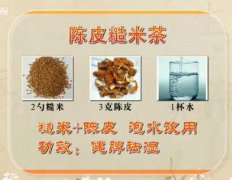 陈皮糙米茶的制作方法图片