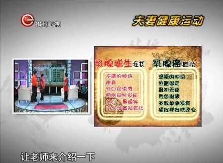 20130608贵州卫视养生视频和笔记:赵之心讲夫妻运动治疗腰背痛