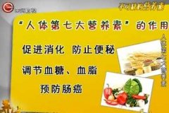 20131031贵州卫视养生视频和笔记：范志红讲防癌症的膳食纤维