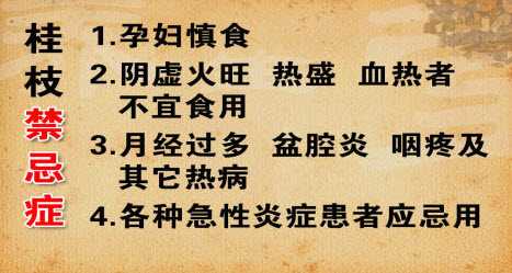 桂枝的禁忌症