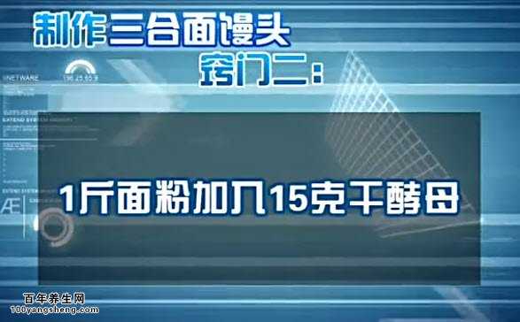 制作三和面馒头窍门二