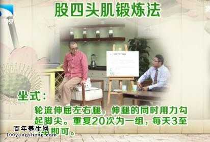 股四头肌锻炼法-坐式