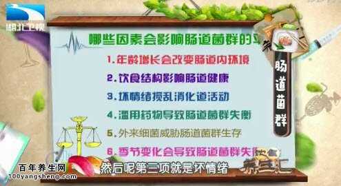 影响肠道菌群平衡的因素