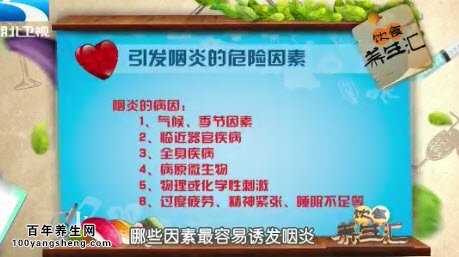 引发咽炎的因素