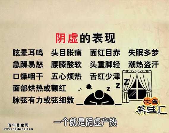 阴虚的表现