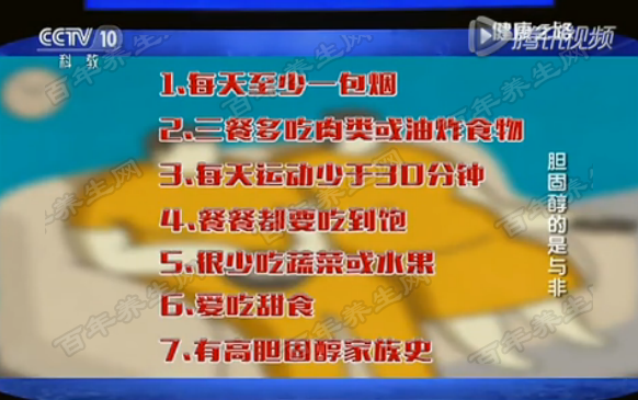 胆固醇的高危人群