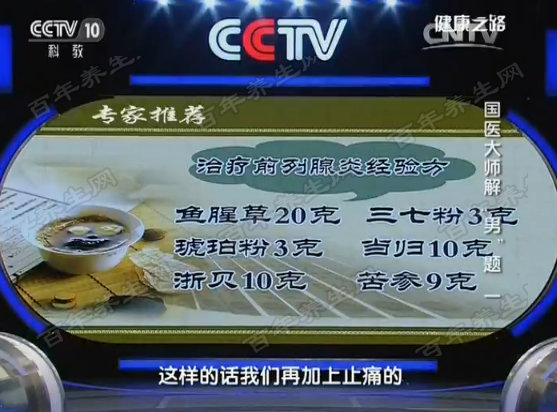 治疗前列腺炎经验方