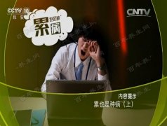20161228健康之路视频和笔记:彭玉清,慢性疲劳,过劳死,劳累