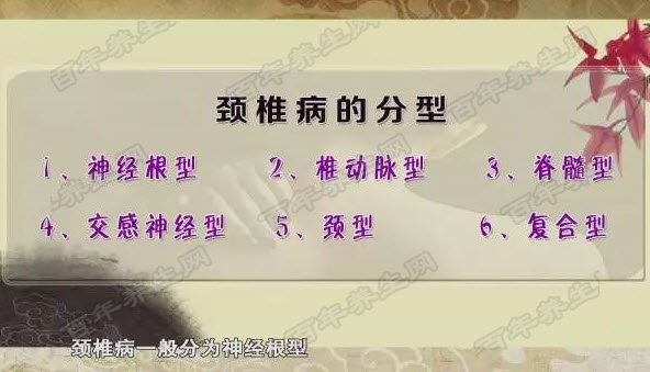 颈椎病的分型