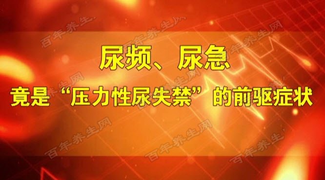 压力性尿失禁的症状