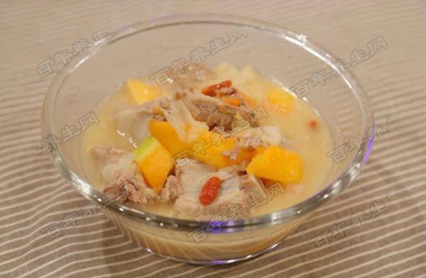 清肺豆浆排骨汤