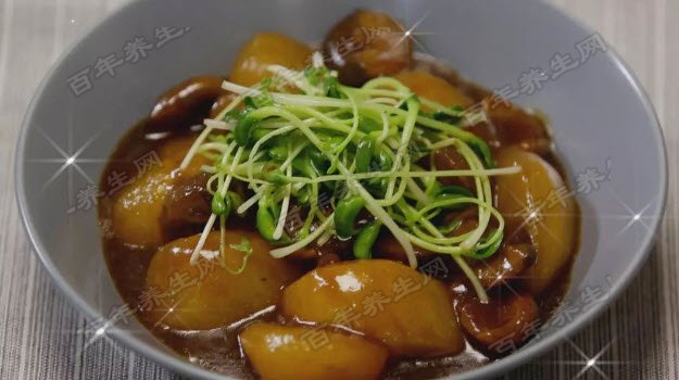 鲍汁花菇焖白参