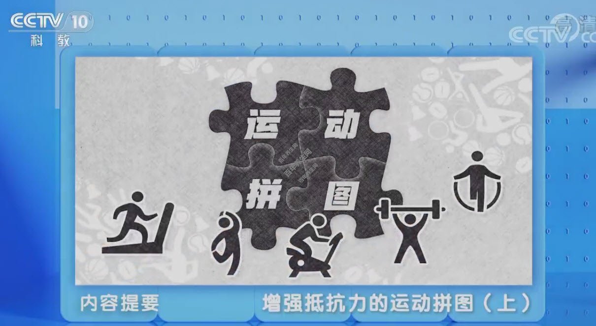 增强抵抗力的运动拼图