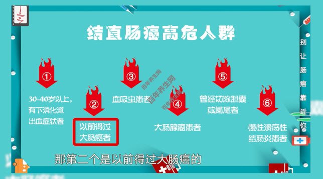 结直肠癌的高危人群