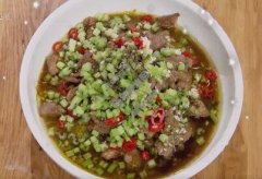 鲜椒丝瓜汆羊肉图片